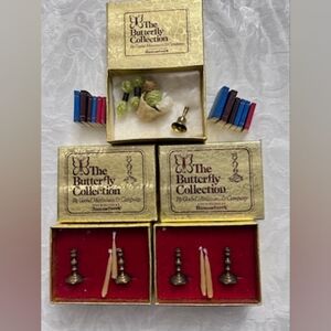 VTG Doll House Pieces from Goebel Minature & Company-The Butterfly Collection